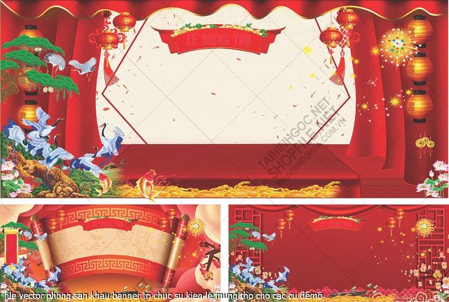 file vector phong san khau banner to chuc su kien le mung tho cho cac cu